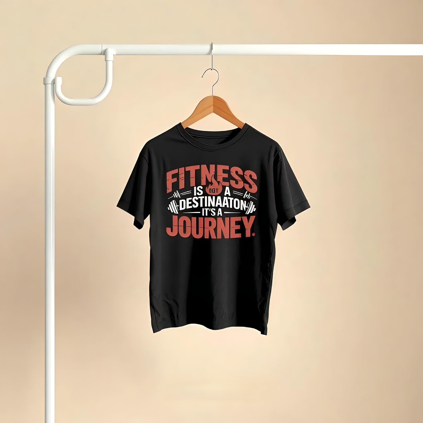 Fitness is a Journey – Premium Unisex Cotton T-Shirt