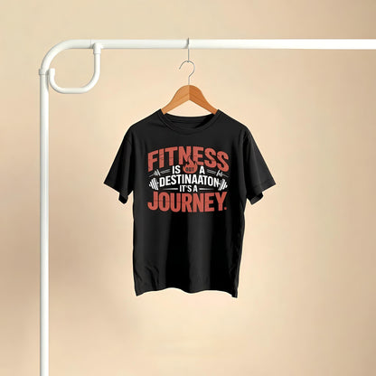 Fitness is a Journey – Premium Unisex Cotton T-Shirt