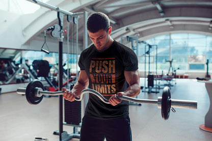 Push Your Limits – Premium Cotton Fitness T-shirt 🏋️‍♂️